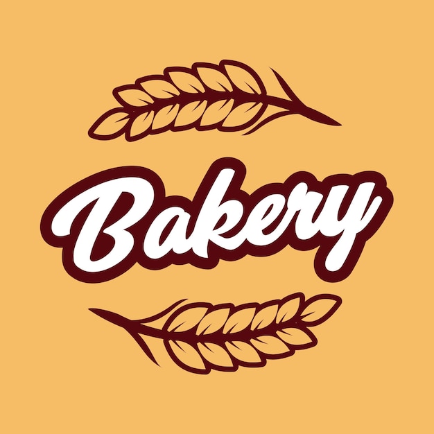 Création vectorielle de logo de blé de boulangerie