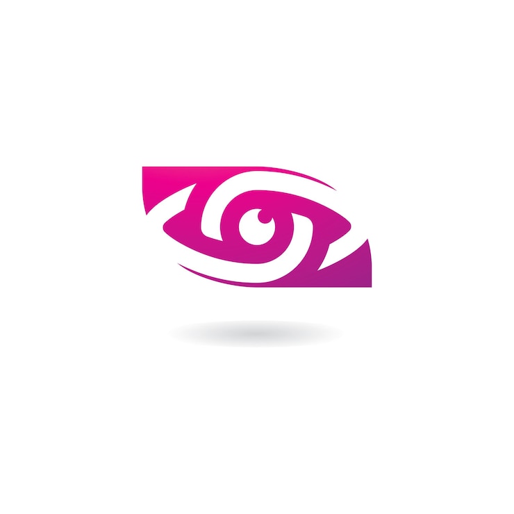 Vecteur creative concept eyes logo design template icône de logo de soins oculaires