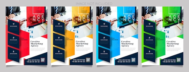 Vecteur creative corporate business flyer conception de modèle vectoriel abstrait pour la couverture et le rapport annuel