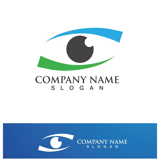 Creative Shield Eye Vision Logo Design Symbole Illustration Vectorielle