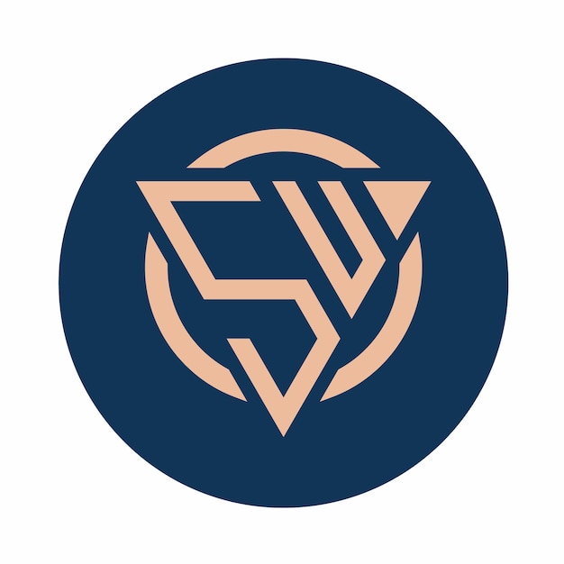 Creative simple lettres initiales SV Logo Designs Bundle
