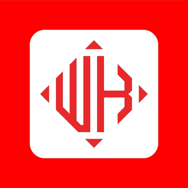 Creative simple lettres initiales WK Logo Designs Bundle