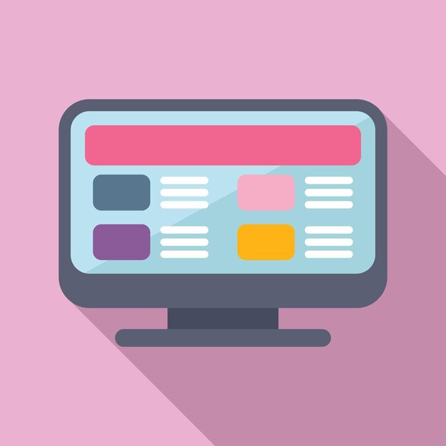 Crédit magasin en ligne icon de remise vecteur plat service mobile