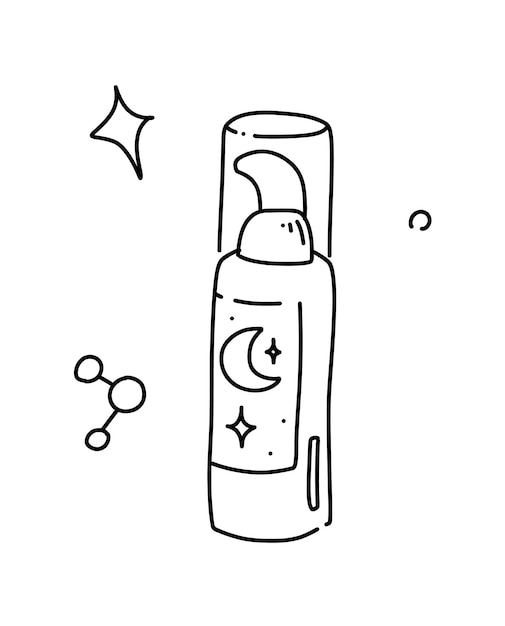 Vecteur crème de nuit pour les soins de la peau hydratante et régénérante pour les peaux jeunes routine cosmétique du soir