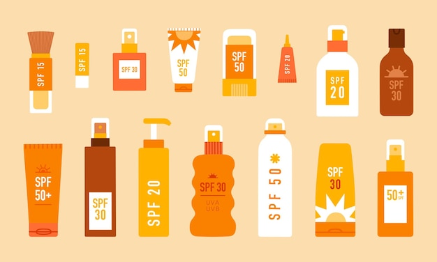 Crème Solaire Différents Types De Produits Cosmétiques De Protection Solaire