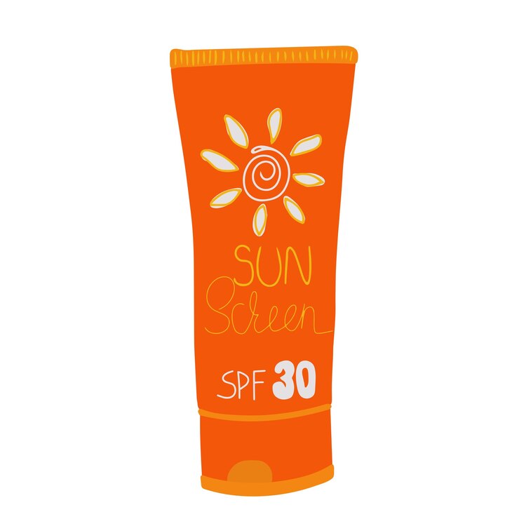 Vecteur crème solaire protectrice