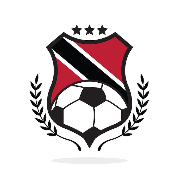 Crête De Football Du Drapeau National De Trinidad