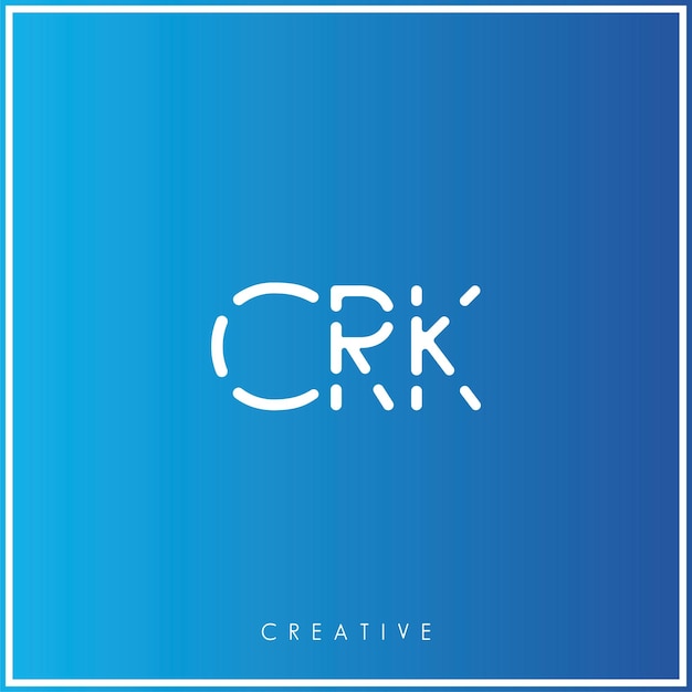 Vecteur crk premium vector dernier logo design créatif logo vecteur illustration logo monogramme minimal