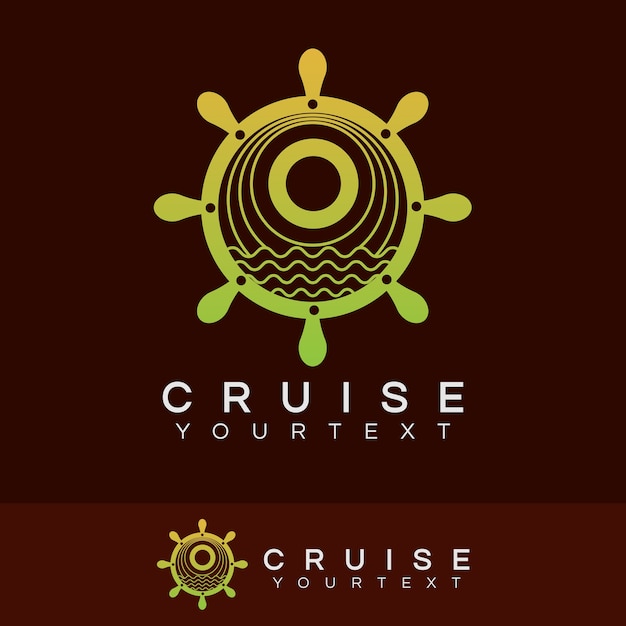 Croisière Initiale Lettre O Logo Design