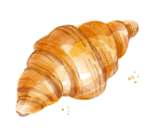 Croissant aquarelle