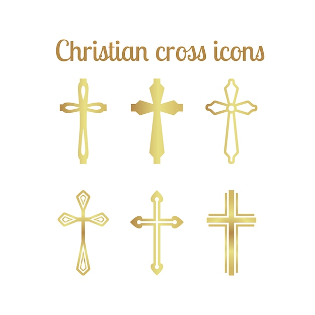 Croix Chrétienne D'or