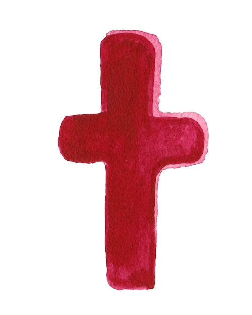 Vecteur croix signe mystique religieux aquarelle occulte