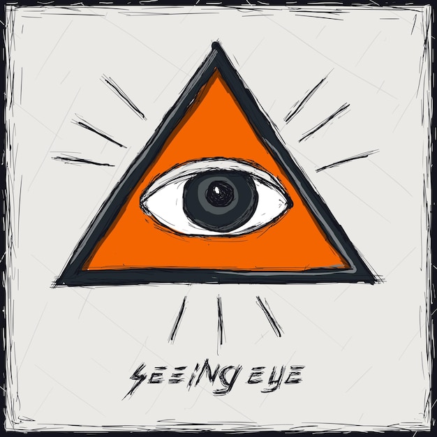 Croquis Couleur Illustration Sign Seeing Eye