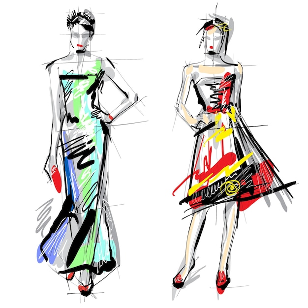 Croquis de mannequins