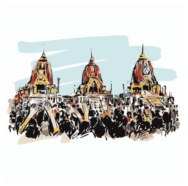 Croquis De Ratha Yatra