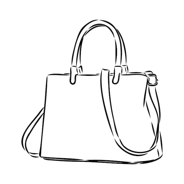 Croquis de sacs vector illustration de mode sacs pour femmes sacs à main dessinés à la main ensemble de mode pour femmes acc