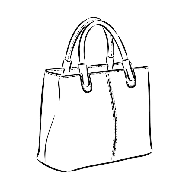 Vecteur croquis de sacs vector illustration de mode sacs pour femmes sacs à main dessinés à la main ensemble de mode pour femmes acc