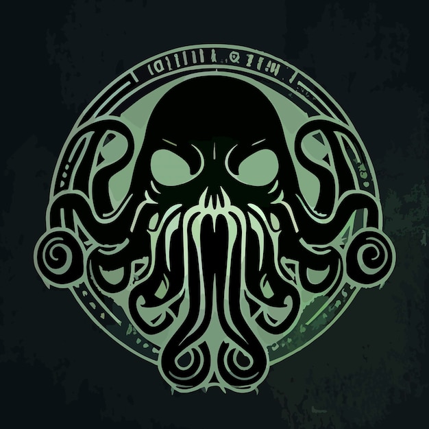 Cthulhu vecteur icône illustration cthulhu design plat