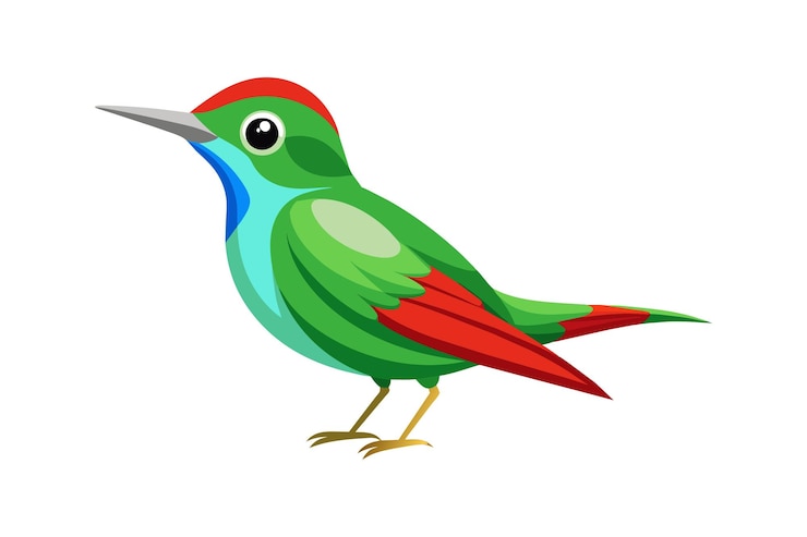 Vecteur cuban tody oiseau vecteur image illustration artistique