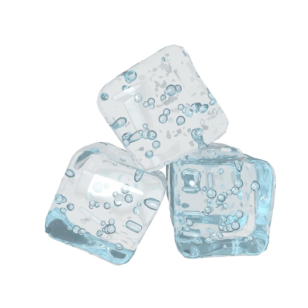 Cubes 3d En Glace