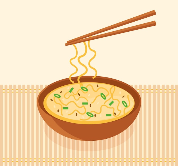 Cuisine asiatique soupe chinoise traditionnelle