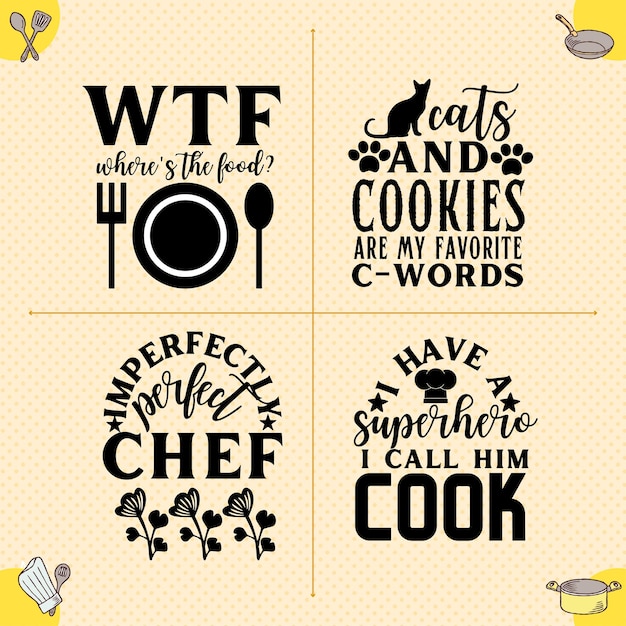 Cuisine Svg Bundle Cuisine Svg Fichier Cuisine Svg Cricut Cuisine Typographie Vecteur Design Cuisine