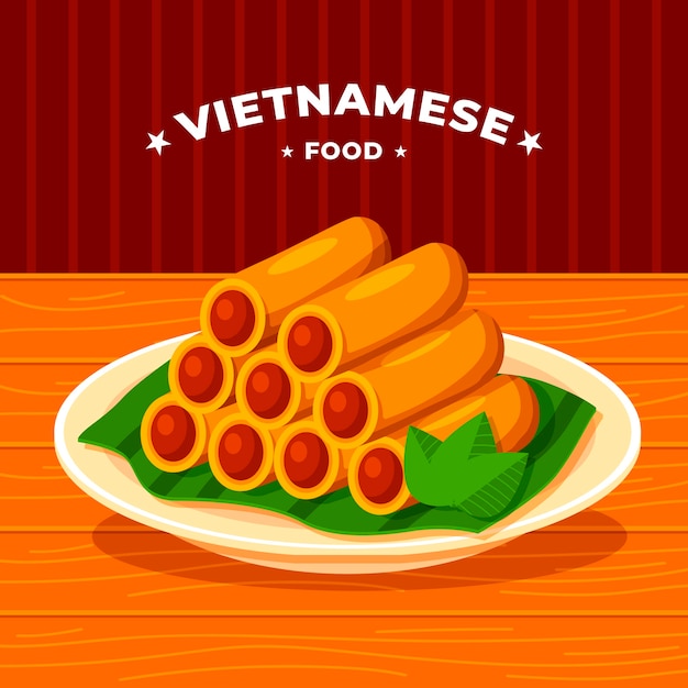 Cuisine Vietnamienne Design Plat