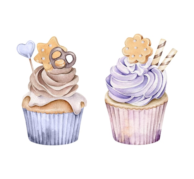 Cupcakes à L'aquarelle