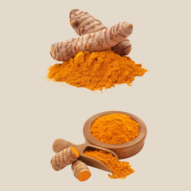 Curcuma réaliste vecteur libre isolé