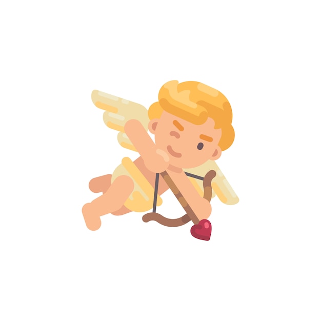 Cute Cupidon tirer un arc