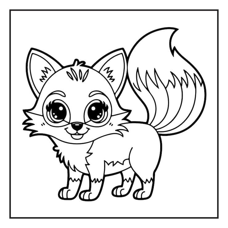 Vecteur cute et facile à colorier pages avec kawaii animaux fast food amp sucreries pour les enfants