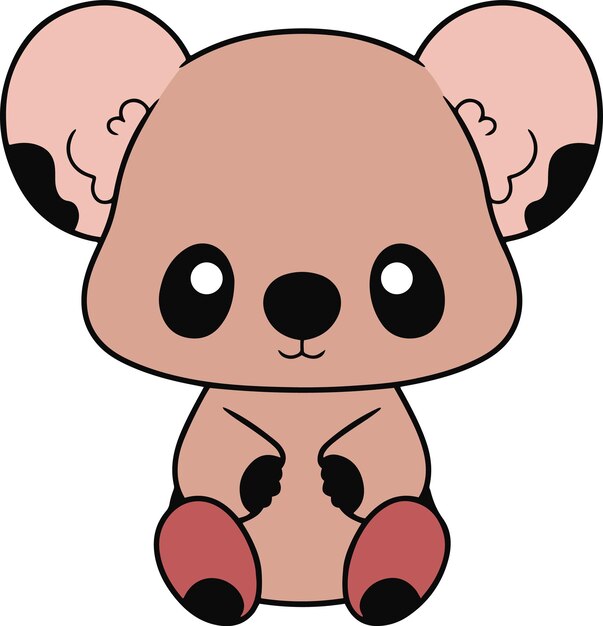 Cute Koala dessin animé Koala clipart illustration vectorielle