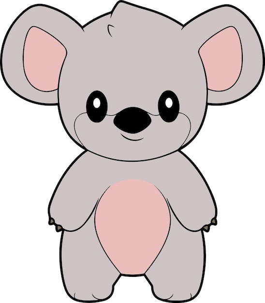 Cute Koala dessin animé Koala clipart illustration vectorielle