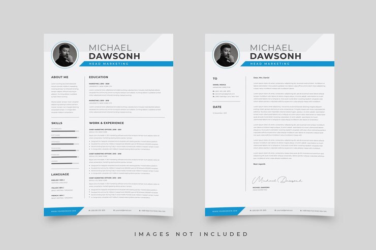 Vecteur cv curriculum vitae