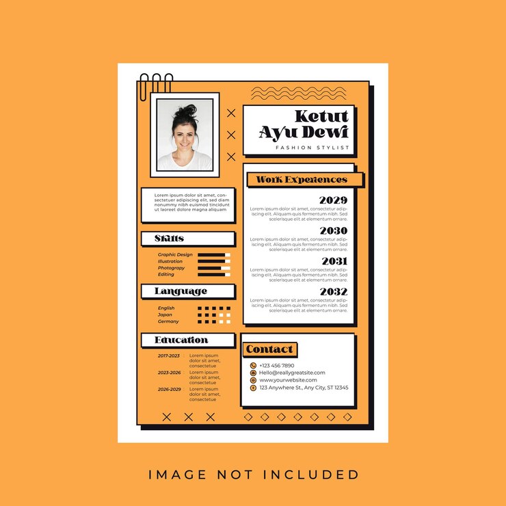 Vecteur cv et modèle de cv