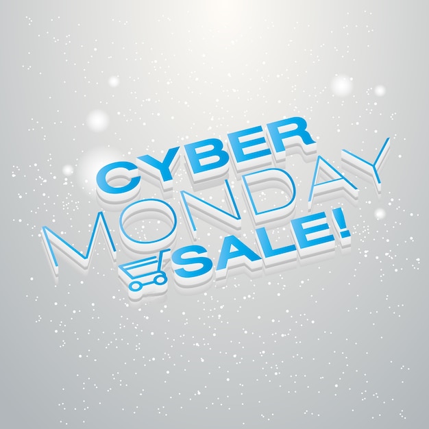 Cyber lundi traite design, illustration vectorielle illustration eps10
