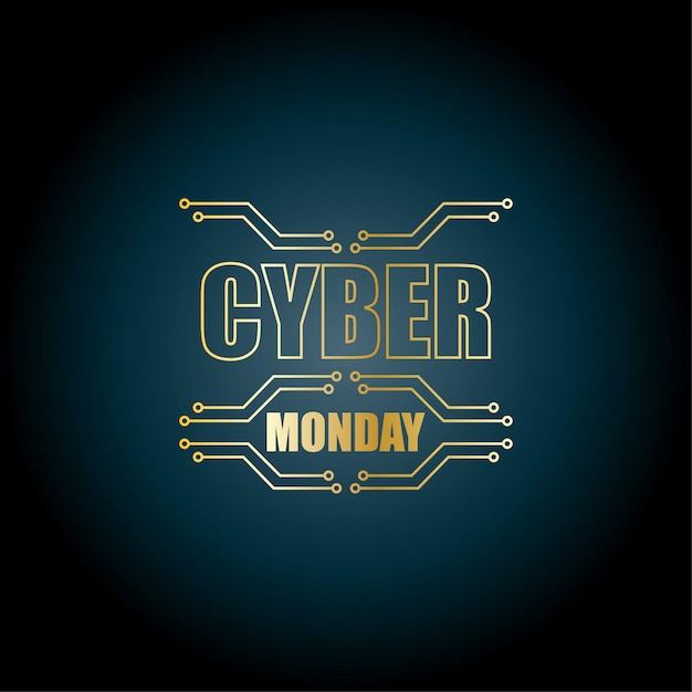 Vecteur cyber ​​monday abstrait