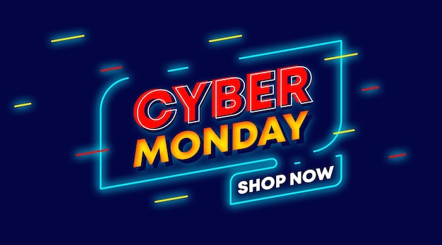 Cyber Monday Vente Fond Illustration Vecteur Vente Fond Illustration Vecteur