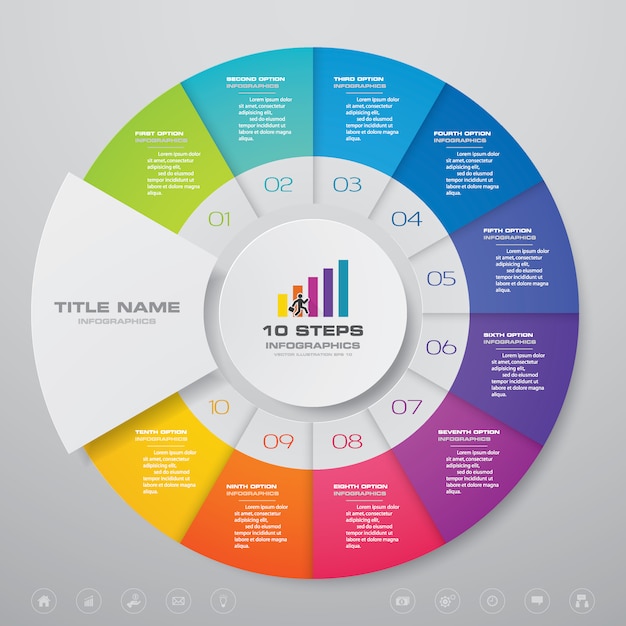 Cycle Graphique Infographique Pour La Présentation Des Données.