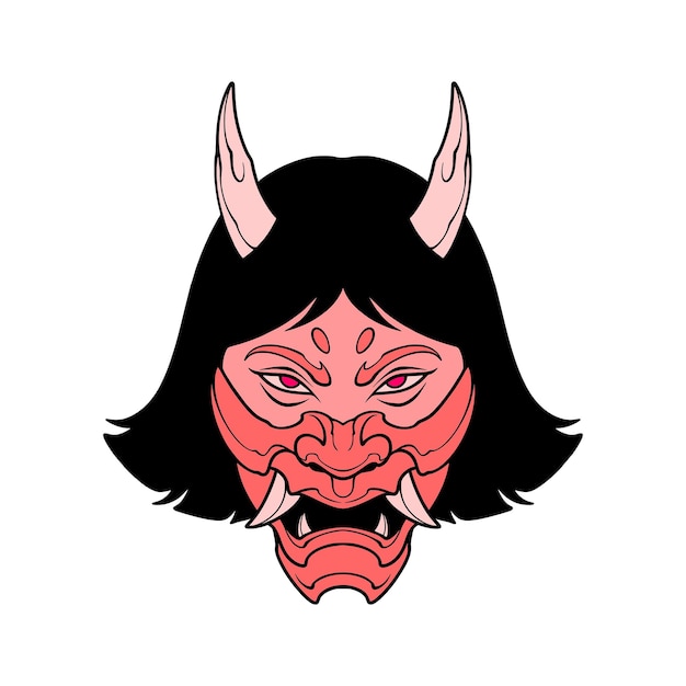 Dame Porte Un Masque Oni