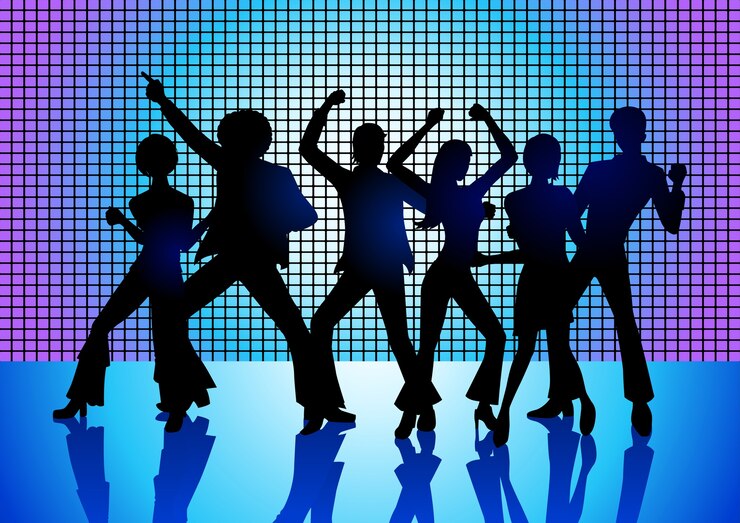 Vecteur danse disco