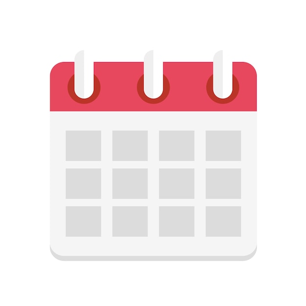 date du calendrier rendez-vous itinéraire icône d'illustration