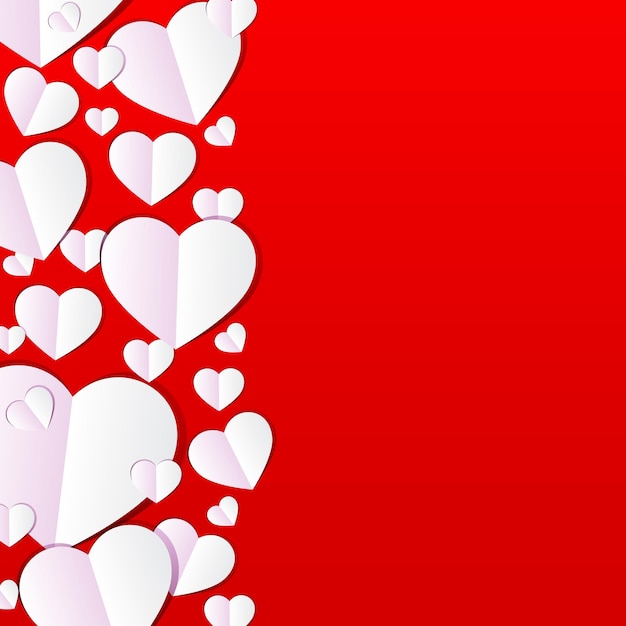 Vecteur day background valentine avec des coeurs