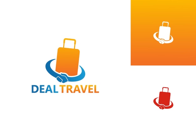 Deal Travel Logo Template Design Vecteur, Emblème, Design Concept, Symbole Créatif, Icône