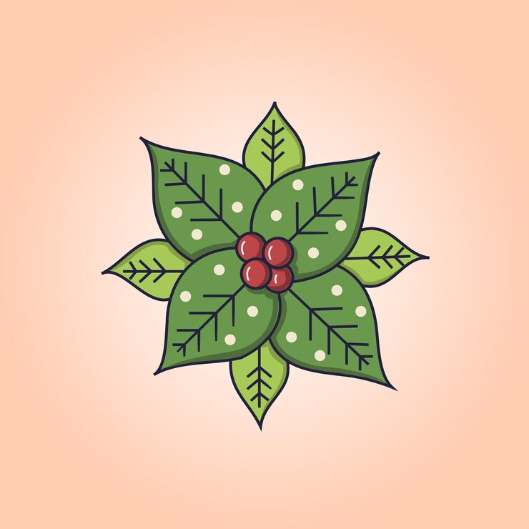 Vecteur décoration d'arbre de noël papier vectoriel illustration artistique gratuite