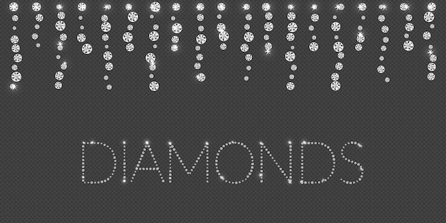 Décoration Diamant, Illustration Vectorielle Avec Brillance, Isolée