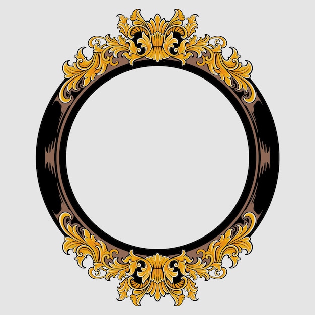 Décoration de mariage d’ornement de cadre de luxe