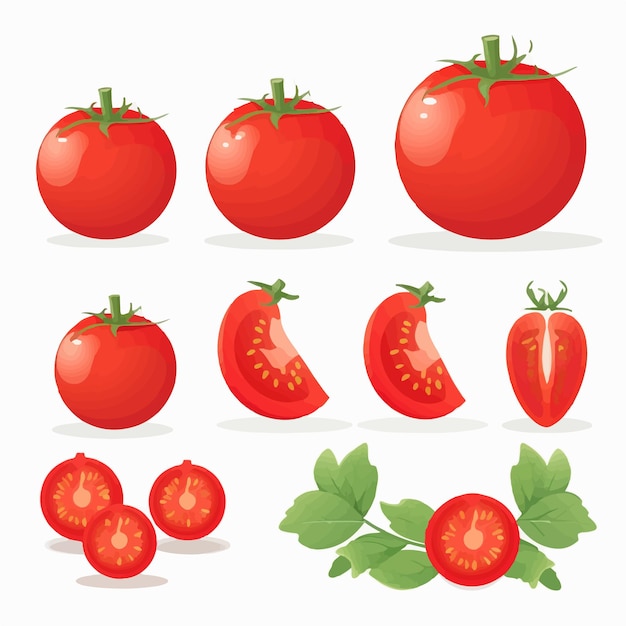 Décorez vos emballages alimentaires avec ces ravissants stickers tomates au format vectoriel