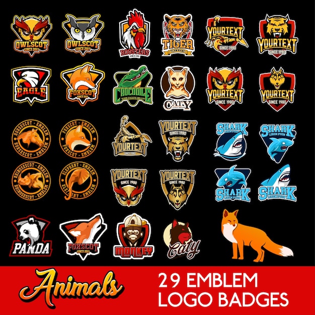 Définir Les Animaux Emblème Logo Sports