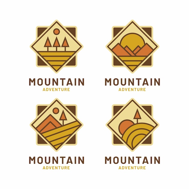 Définir le badge du logo de la montagne